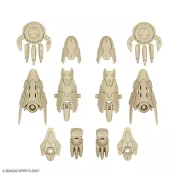 БАНДАЙСКИЕ ДУХИ (Bandai) настроение) 30MS Комплект дополнительных деталей 5 (Тяжелая броня) Масштаб 1/144. Цветная пластиковая модель.