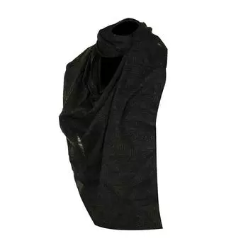 Бандана для лица и шеи из легкой и универсальной ткани 63500 унисекс. TU чёрный