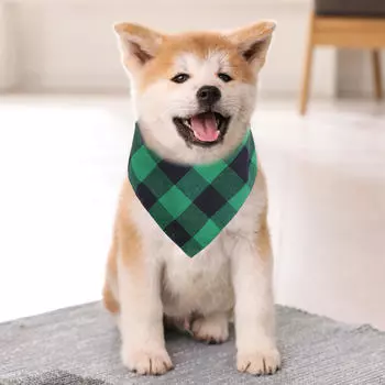 Бандана для собак, рождественский ошейник для щенков, маленький и большой треугольный шарф для кошек, прочный квадратный плед
