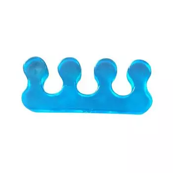 Бандаж для большого пальца ноги, Корректор перекрывающихся пальцев, Синий корректор с тремя отверстиями, Разделитель большого пальца ноги One Size синий