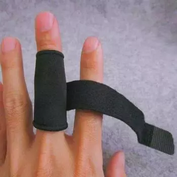 Бандаж для пальцев, дышащий, моющийся, противоскользящий, профессиональный, защитный бандаж для пальцев, спортивный защитный чехол, поддержка чёрный