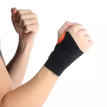 Бандаж для поддержки запястья Flamingo Cotton | Обезболивающая шина для запястного канала | Поддержка запястья при спортивных травмах, поддержка переломов и поддержка большого пальца