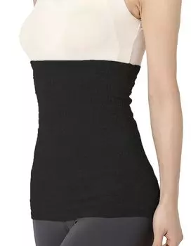Бандаж для живота Бандаж для живота для беременных от холода унисекс [LINOR] - женский, для беременных, для детей, милый, хлопок, защита, мягкий, теплый, (черный) чёрный