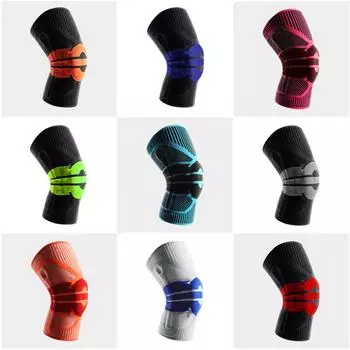 Бандаж на колено из бамбукового угля, облегчение боли, стабильность и поддержка, целенаправленная поддержка для облегчения боли и M size [50-65kg recommended] серый/чёрный