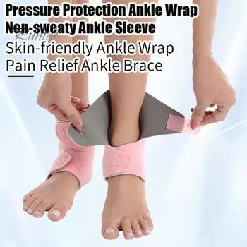 Бандаж на лодыжку для занятий спортом на открытом воздухе, поддержка лодыжки, регулируемый неопреновый рукав, эластичная компрессионная обертка для фитнеса серый