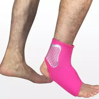 Бандаж на лодыжку, мягкий, суперэластичный, дышащий, нескользящий, предотвращает травмы лодыжки, поддерживает лодыжку, спортивные аксессуары S чёрный