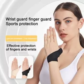 Бандаж на запястье большого пальца, компрессионный рукав с крепежной лентой, мягкая эластичная ткань, шина для большого пальца, облегчение боли, поддержка запястья M Left Hand