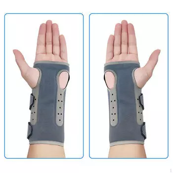 Бандаж на запястье, компрессионный ремень, съемная алюминиевая полоска, туннель для запястья руки чёрный