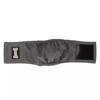 Бандаж на живот для собак мужского пола, герметичный, прочный, впитывающий воду, дышащий, удобный, бандаж на живот для собак мужского пола S(for 2-4kg) серый