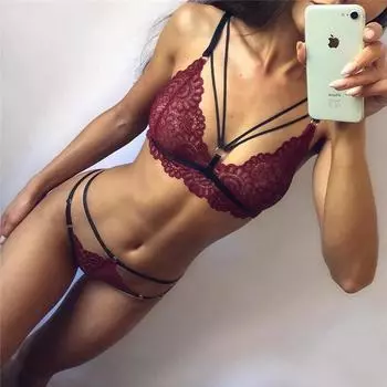 Бандаж ресницы кружева секс комплект 2019 популярный сексуальный секс нижнее белье женщины S