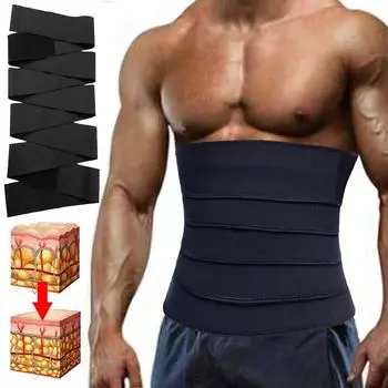 Бандаж Snatch Me Up для мужчин, корсет для тренировки талии, триммер для сауны, пояс для похудения, пояс для похудения, формирователь тела, моделирующие ремни 3M