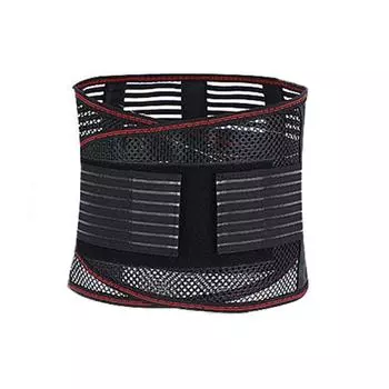 Бандажи для спины для облегчения боли в пояснице с 5 ребрами жесткости, дышащий пояс для поддержки спины для мужчин/женщин, противоскользящий пояс для поясницы S