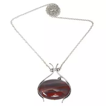 Banded Agate Gemstone Mother s Day Handmade Silver Jewelry Necklace 20 in