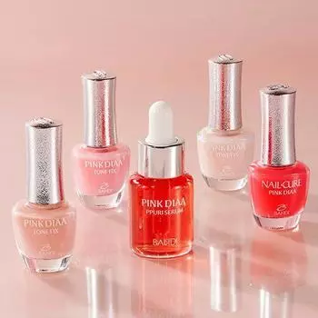 Bandi Nail Nutrition Series Pink Diamond & Tone Fix 3 типа и сыворотка для корней Pink Diamond Root Serum
