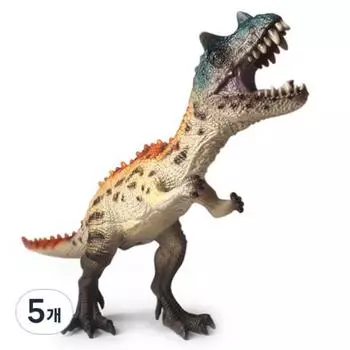 Bandi Soft Animal Ceratosaurus Figures, 5 Pieces, popular toys in Korea
