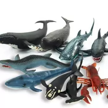 Набор из 9 мягких фигурок морских животных Bandi, популярные игрушки в Корее