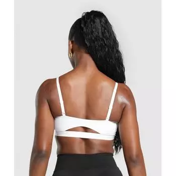 Бандо GYMSHARK с вырезами, белое B8A9D WB57 XS