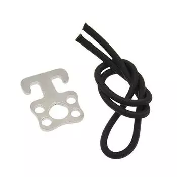 Банджи-петли для подводного плавания с аквалангом, нержавеющая сталь морского класса 316 + высокоэластичный латекс серебряный