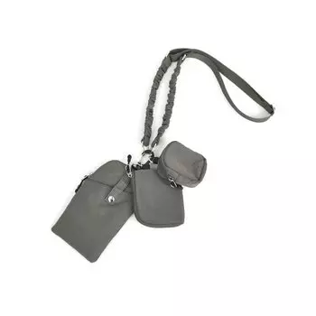 Банджи-шнур нейлоновый смартфон плечо GRY [Kashkash] 01-00-78300 женский