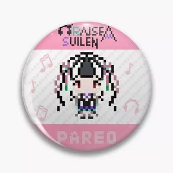 Bang Dream Raise A Suilen Pareo Pixel, настраиваемая мягкая пуговица, булавка, милый мультяшный подарок, брошь, забавный декор, значок для одежды, креативный