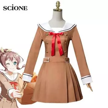 BanG Dream Toyama Kasumi Hanazono Tae Yamabuki Saya школьная форма костюм моряка платье наряд аниме костюмы для косплея на заказ S