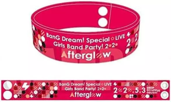 BanG Girls Band Girls Band 2020 Резинка Afterglow Dream! Бандори! Вечеринка! Специальная вечеринка LIVE!