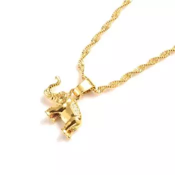 Bangrui Мать Дети Золотые Подвески Слон Кулон Ожерелье Мужская Мода Ювелирные Изделия Фабрика Оптовая Продажа Свадебные Подарки Для Вечеринок