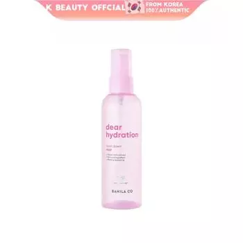 Спрей для увлажнения и охлаждения BANILA CO Dear Hydration Cool Down Mist 100 мл. Этот спрей идеально сочетается с макияжем и быстро впитывается в кожу, обеспечивая охлаждающий эффект.