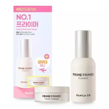 Banila Co Prime Primer Classic 30 мл + Finish Powder 4 г, набор, прозрачный, 1 шт.