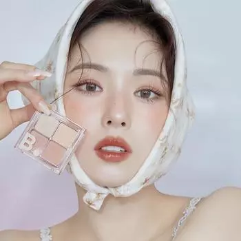Банила Ко. Палитра теней для век Mood on Eye Palette 2 цвета,Корейская косметика, KPOP 03 Mellow Beige