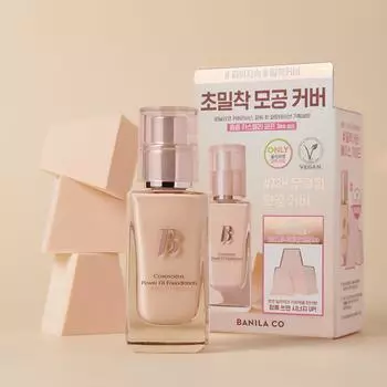 Banilla Co Covering Power Fit Foundation 30 мл 19 светлых тонов (+ Кастелла Пафф) (2403) 19 Light