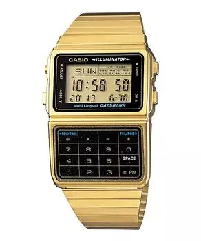 БАНК ДАННЫХ Цифровые часы Gold x Black Overseas Модель [Casio] DBC-611G-1 Мужские [Товар]