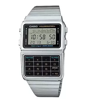 БАНК ДАННЫХ Цифровые часы Серебро x Черный Overseas Модель [Casio] DBC-611-1 Мужские [Товар]
