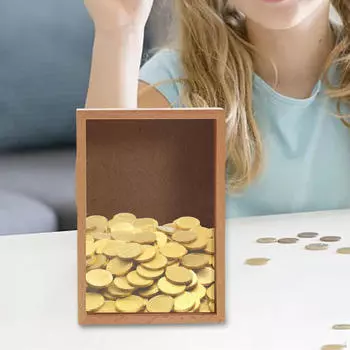 Банк денег, деревянная фоторамка, копилка для детей, взрослых, коробка для наличных денег 6inch