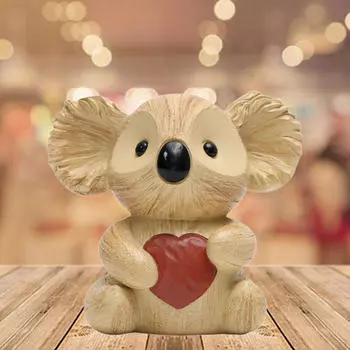 Bank Resin Figure Party Gifts Animal Model Money Holder for TV Stand Tea Area Bookshelf Bedroom светло-коричневого