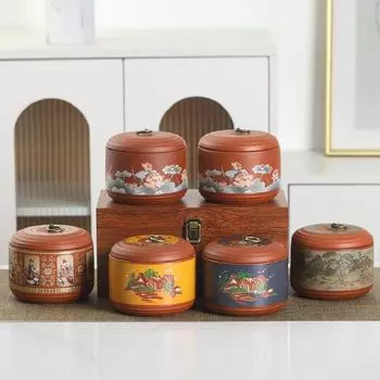 Банка для чая Purple Sand объемом 750 мл, герметичная банка с крышкой, влагостойкий контейнер для чая, декоративная керамическая банка для чая для гостиной и журнального столика