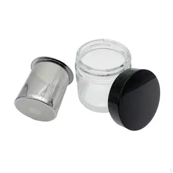 Банка для чистки ювелирных изделий, сито из нержавеющей стали, удобный для переноски контейнер, безопасный для маленьких бусин