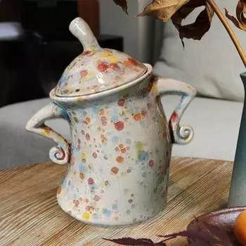 Банка для хранения Многофункциональная Милая Банка для чая в кафе Удобная Банка для хранения приправ для еды на домашней кухне красный