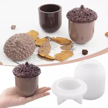 Банка для хранения шишек DIY Гипсовая силиконовая форма для капельницы One Size белый