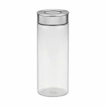 Банка для хранения Tramontina, диаметр 10 см, 1,8 л, крышка из нержавеющей стали, стекло, прозрачное, 61227-050, 1,8 л