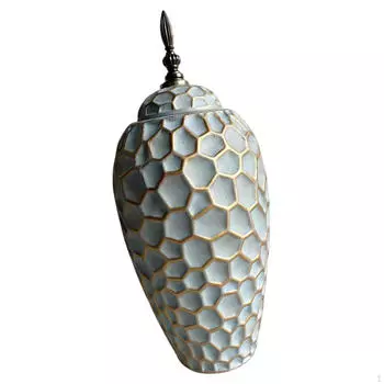 Банка для имбиря, керамическая декоративная элегантная креативная ваза для цветов, цветочный горшок для ресторана, для помещений 17cmx17cmx45cm