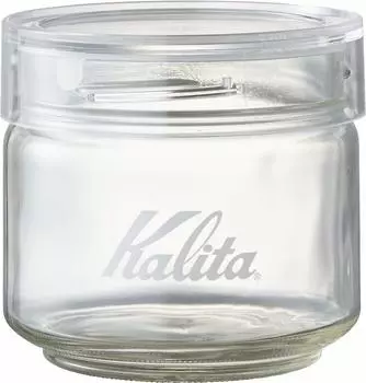 Банка для кофе Kalita, контейнер для хранения кофейных зерен, стекло 150 г, антибактериальная упаковка, низкий уровень запаха, сделано в Японии, мерный стакан в комплекте