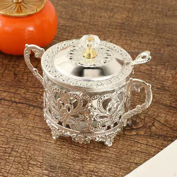 Банка для конфет, контейнер для шоколада, сахарница, горшок для приправ для вечеринки, кухонные принадлежности для дома серебряный