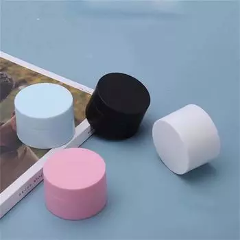 Банка для крема для лица, контейнер для плотной талии, термостабильная пластиковая многоразовая бутылка, красочная дорожная косметическая коробка 38*18MM белый