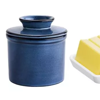 Банка для масла Керамическая банка для намазываемого масла Декоративная герметичная емкость для масла Керамическая емкость для масла для украшения