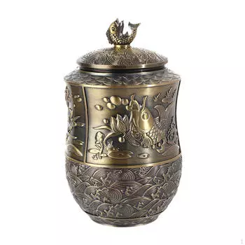 Банка для рассыпного чая, герметичная с крышкой, центральный элемент стола, жестяная банка для