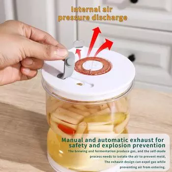 Банка для солений с вилками, диспенсер для сухих и влажных огурцов, банка для песочных часов и оливок, контейнер для огурцов, кухонный инструмент для сепаратора сока