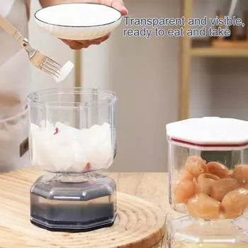 Банка для солений Yousheng Hourglass, разделитель сока для солений, пищевой, без BPA, герметичный, герметичный органайзер для солений, сито для хранения солений белый