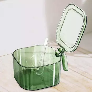 Банка для специй из кофейных зерен, многофункциональная бутылка, многоразовая перечница, чехол для кухни, дома, зелёный