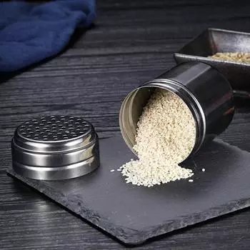 Банка для специй, портативная компактная бутылка из нержавеющей стали для соли, сахара, приправа, банка для специй, кухонные гаджеты S B